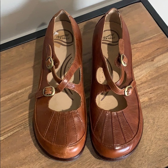 Dansko Shoes Dansko Mary Jane Double Buckle Brown Shoes Poshmark
